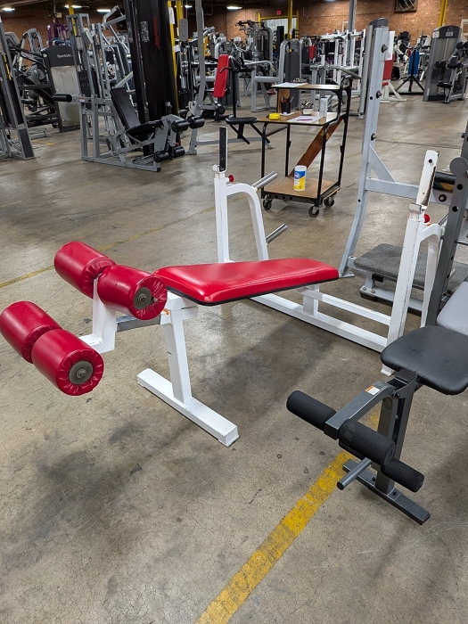 White Olympic Decline Bench - Used 